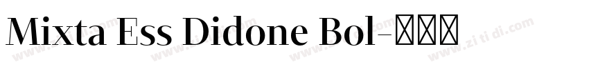 Mixta Ess Didone Bol字体转换